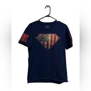 🇺🇸⭐️ Grunt Style American Flag Shield Graphic Tee Patriotic USA Shirt L ⭐️🇺🇸